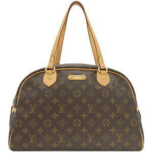 Louis Vuitton Montorgueil Boston Bag Monogram Canvas Brown Shoulder